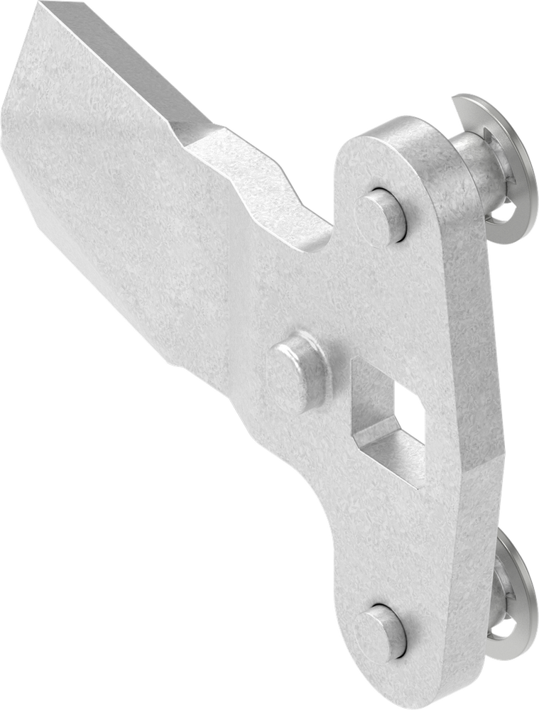 EMKA 1000-U27 3-Point cam, Steel zinc-plated; Offset h = 2 mm