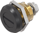 EMKA 1000-U652-01 Safety quarter turn slot 2 x 4, Brass and zinc die black powder-coated