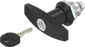 EMKA 1000-U339 T-handle quarter turn, keyed different, Zinc die black powder-coated