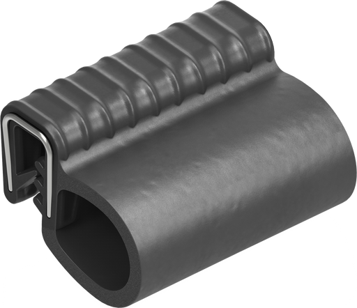 EMKA 1011-19-01, Sealing profile, self-clamping, Foam rubber EPDM; clamping profile EPDM 65 ± 5 Shore A black