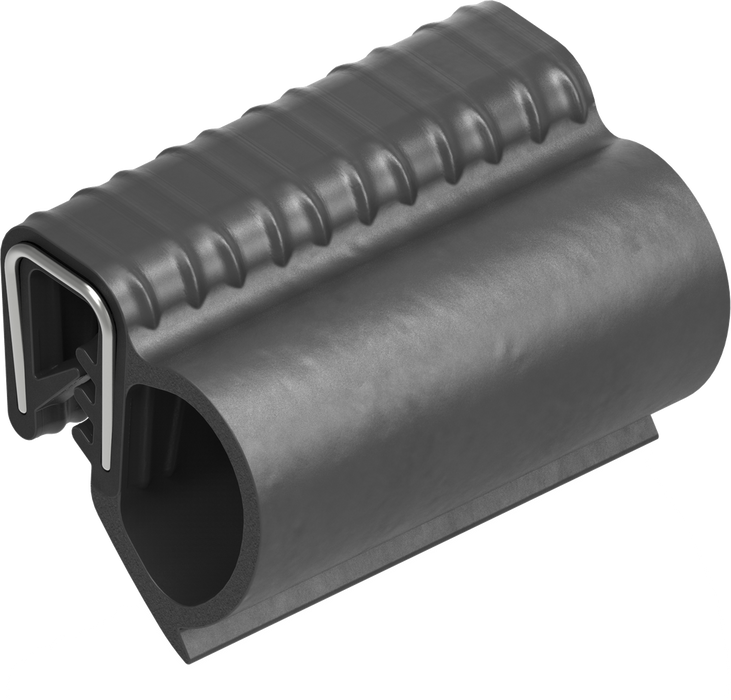 EMKA  1011-23-01  Sealing profile, self-clamping, Foam rubber EPDM; clamping profile EPDM 65 ± 5 Shore A black