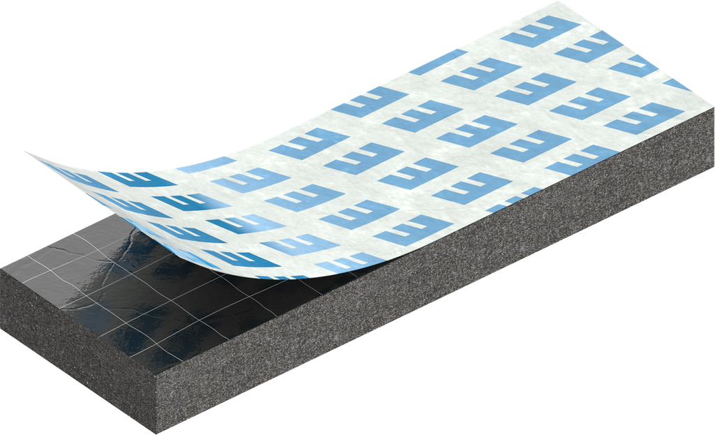 EMKA 1016-61 - Cell sponge rubber 3 x 10 mm, CR black stretch eliminating and self-adhesive