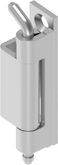 EMKA 1031-U7-PC - 120° Hinge, Stainless steel AISI 304; Weld-on roller
