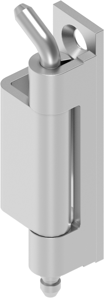 EMKA 1031-U7-PC - 120° Hinge, Stainless steel AISI 304; Weld-on roller