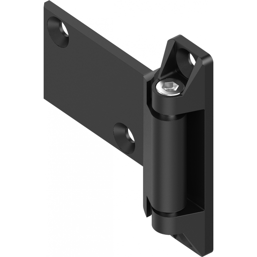 EMKA 1054-U31 180 Degree 3D Hinge, Zinc die black powder-coated