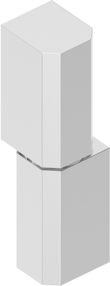 EMKA - 1056-U34-PH  180° Hinge, Stainless steel AISI 316 polished