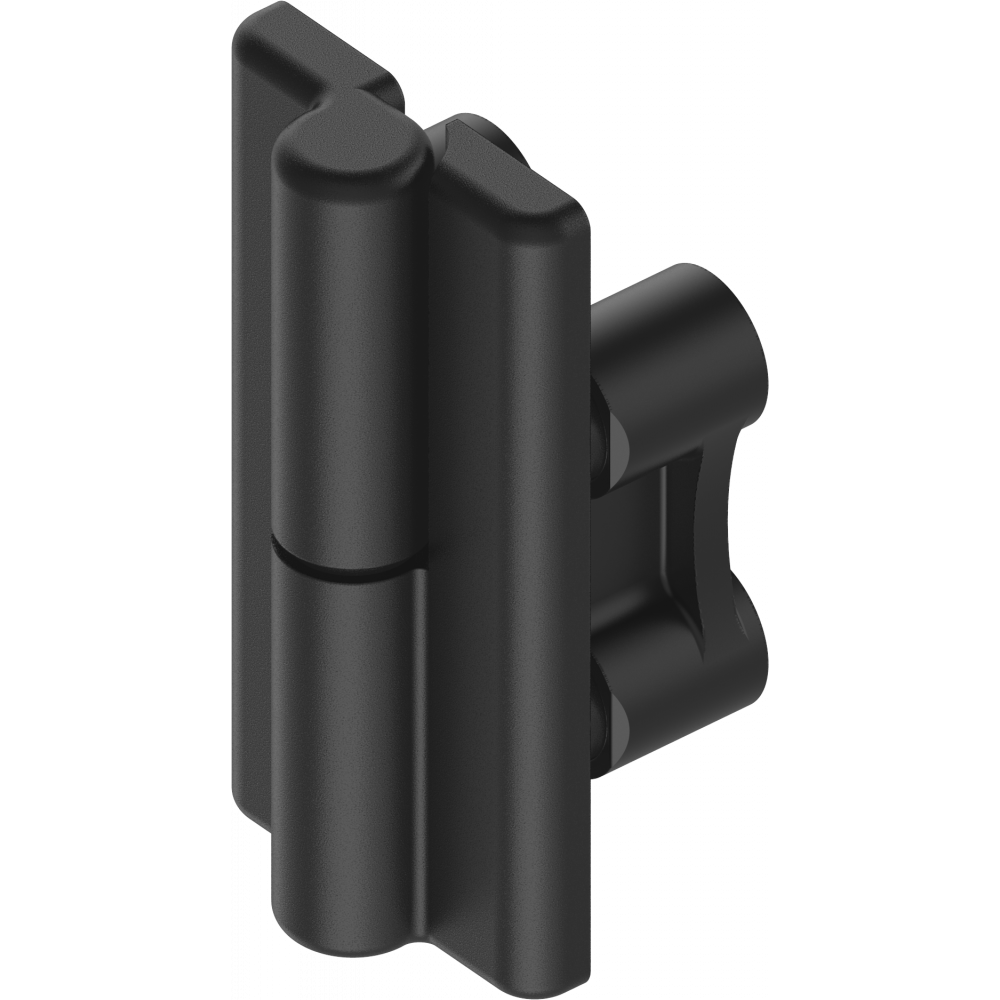 EMKA Hinge 1056U44 180° Hinge with fastening bow, right version, Zinc — Steel City Supply