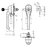 EMKA 1091-U142 -Heavy duty latch for padlock, Stainless steel AISI 316