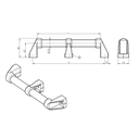 EMKA 1095-21 Steel tube  30, Steel, plastic-coated black