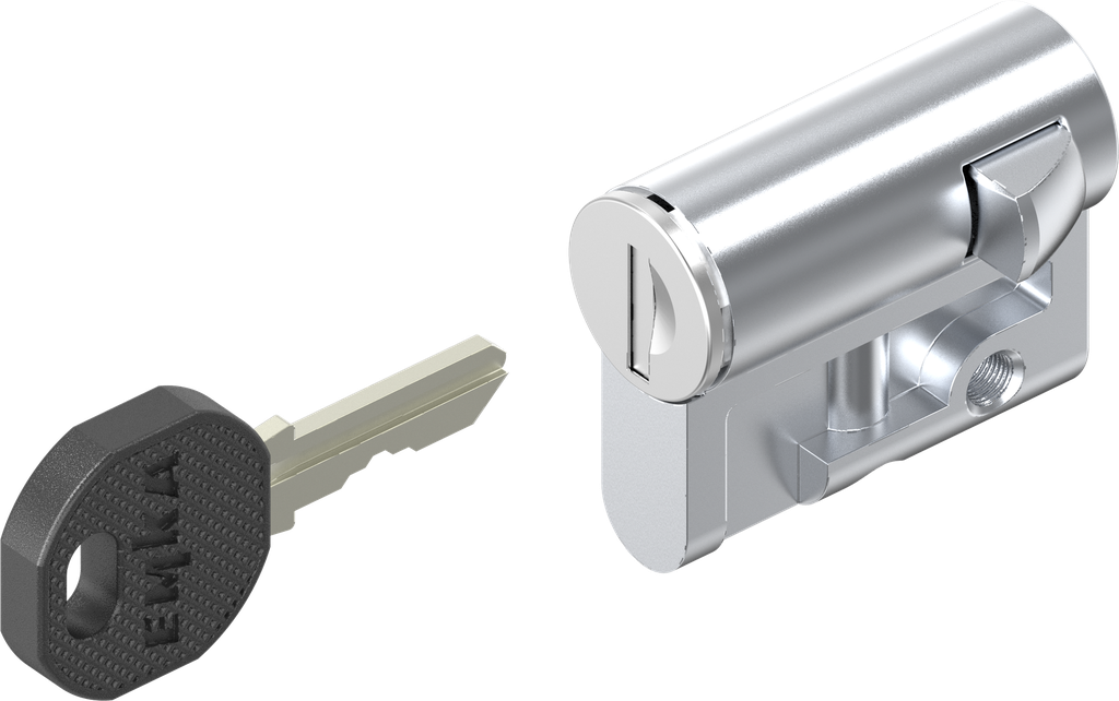 EMKA 1109-U2-N Profile half cylinder with round cylinder keyed EK 333 ...
