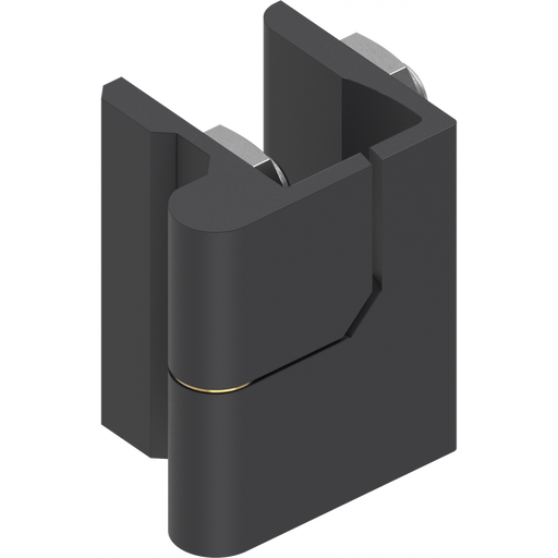 EMKA 1110-U106  180 Degree Hinge, right version, Zinc die black powder-coated