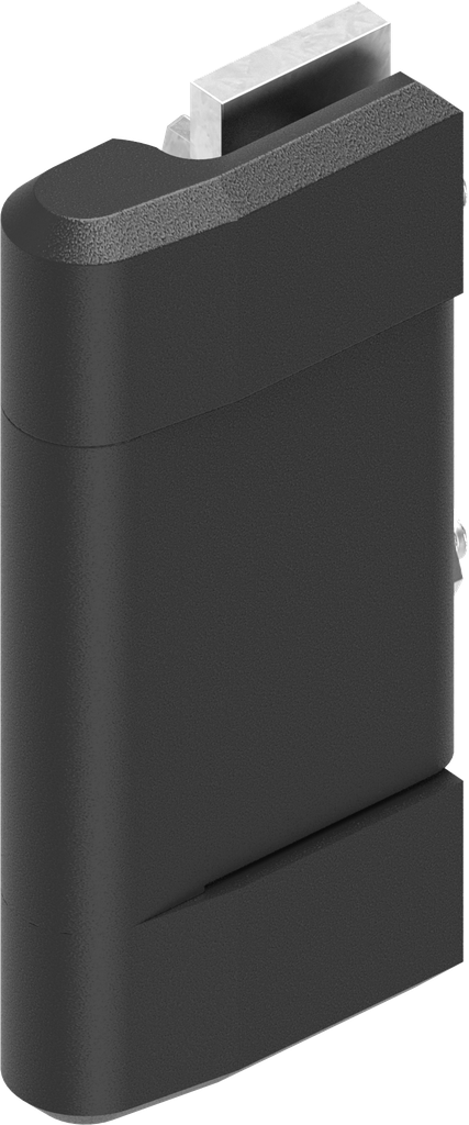 EMKA 1110-U114 - 180 Degree Hinge, Zinc die and steel black powder-coated