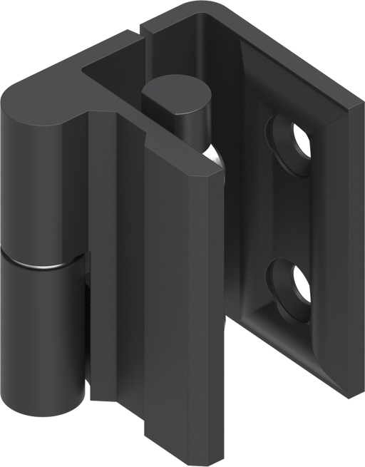 EMKA 1110-U118 180 Degree Hinge, left version, Zinc die and steel black powder-coated