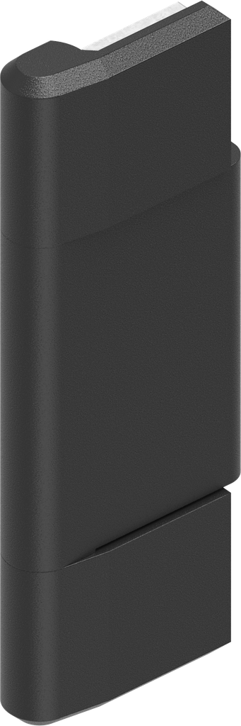 EMKA 1110-U26 180 Degree Hinge, Zinc die and steel black powder-coated