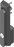 EMKA 1125-U202-A  Swinghandle with round cylinder, keyed EK 333