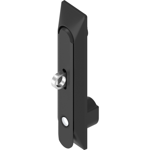 EMKA 1150-U20-13 Swinghandle with universal dish with push button and for padlock, Polyamide and zinc die black powder-coated