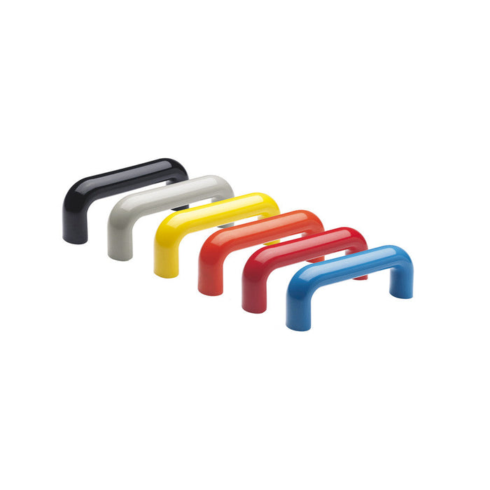 138122 M.843/140 B-M8-C2 Elesa Polyamide Pull Handle Glossy Orange Threaded M8