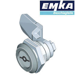 1000-U223-G-U328 EMKA Black Powder Coated Quarter Turn 5mm Double B