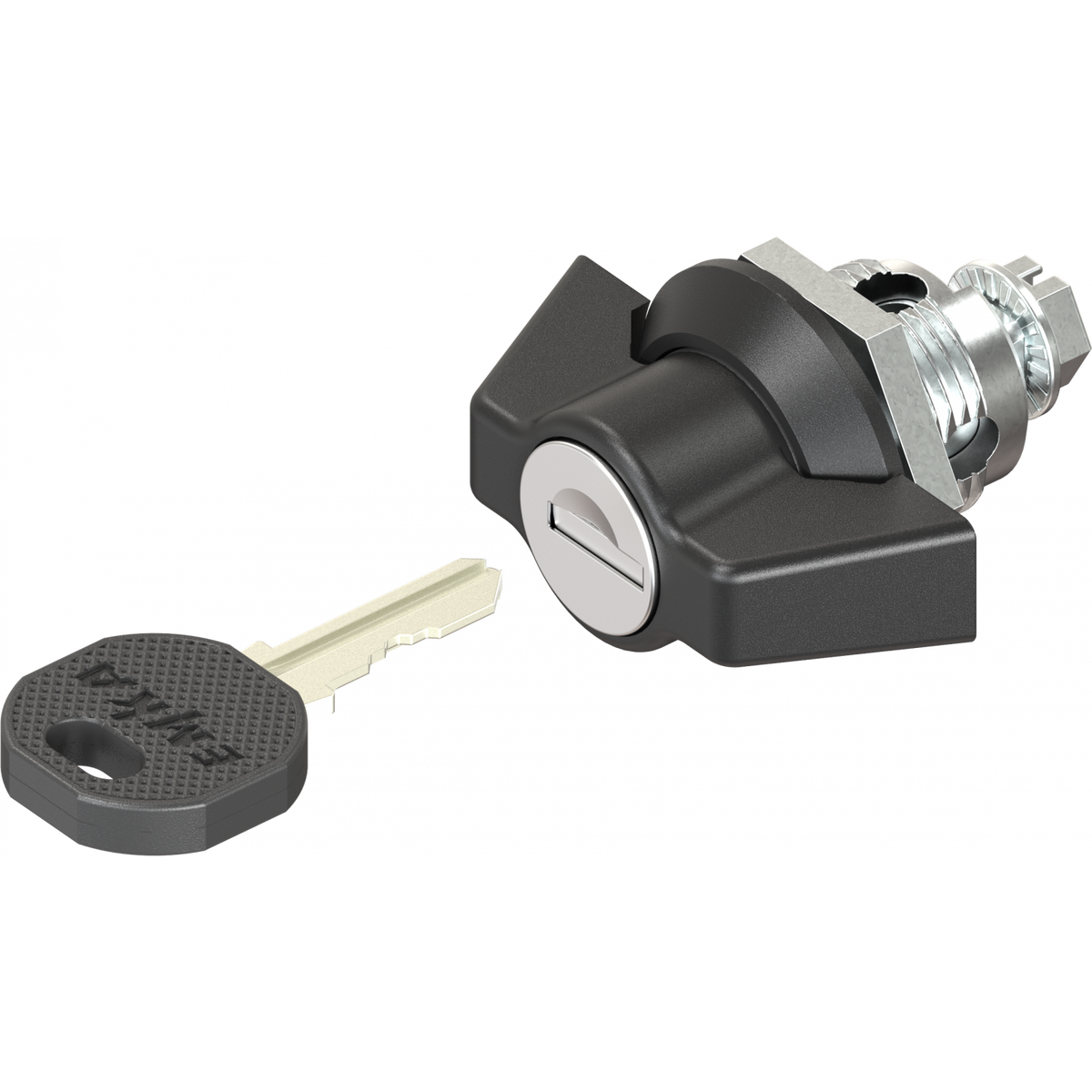 1000-U237 EMKA Locking Black Powder Coated Keyed EK333 Winghandle