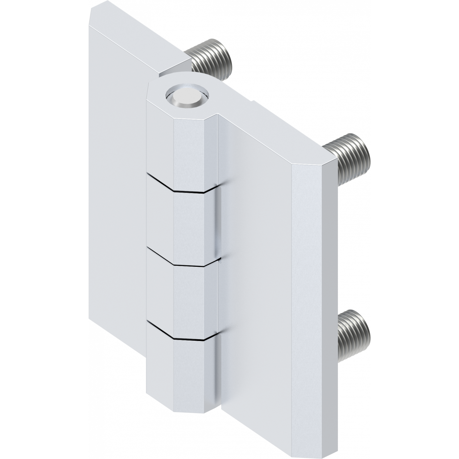 1056-U7 EMKA Screw-On Prominent Hinge with M6 Stud — Steel City Supply