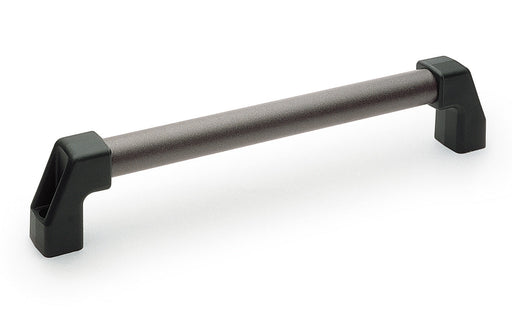 37743 M.1043/30-600-AN Elesa 600mm Length Aluminum Tubular Handle Clear Epoxy Coating Threaded 10mm