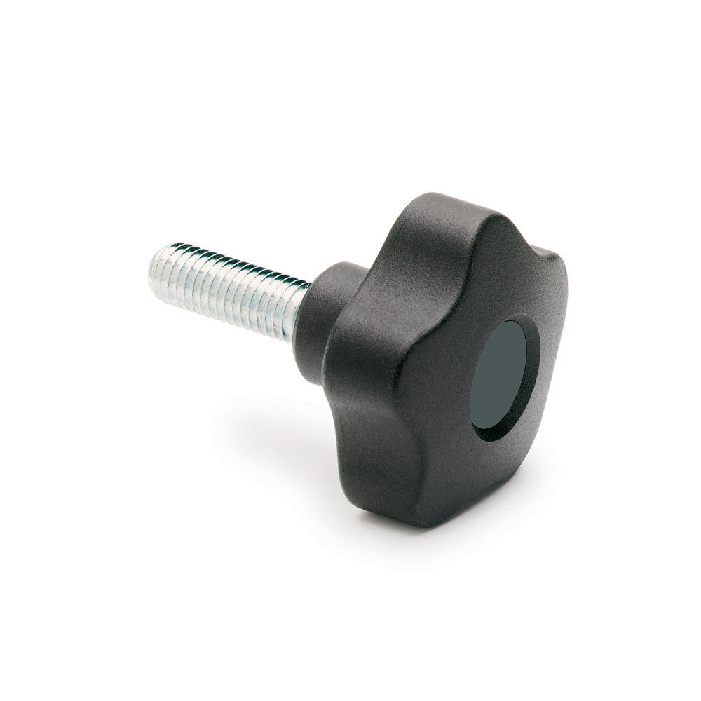 969813 VCT.25 p-10-32x1/2 Elesa Lobe Knob w/ Steel Threaded Stud 969813 VCT.25 p-10-32x1/2 Elesa Lobe Knob w/ Steel Threaded Stud