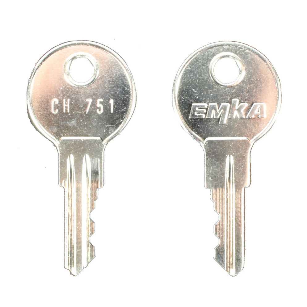 CH751 Key 1108-1-1V-CH751 EMKA CH751 Key Silver — Steel City Supply