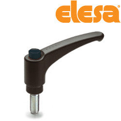ERX.78-p3/8-16x1-1/4-C1  90234526-C1 Elesa Adjustable Handle with Stud Threaded 3/8-16