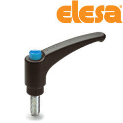 ERX.63-p 1/4-20x1/2-C5  90234311-C5 Elesa Adjustable Handle with Stud Threaded 1/4-20