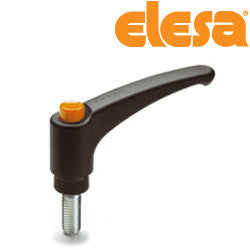 ERX.78-p1/2-13x1-1/2-C2  90234576-C2 Elesa Adjustable Handle with Stud Threaded 1/2-13
