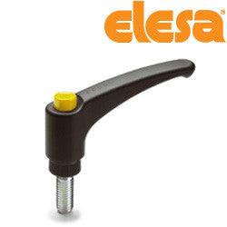 ERX.78-p3/8-16x1-C4  90234521-C4 Elesa Adjustable Handle with Stud Threaded 3/8-16