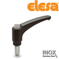ERX.63-SST-p 1/4-20x3/4- C3 90235421-C3 Elesa Adjustable Handle with Stainless Steel Stud Threaded 1/4-20