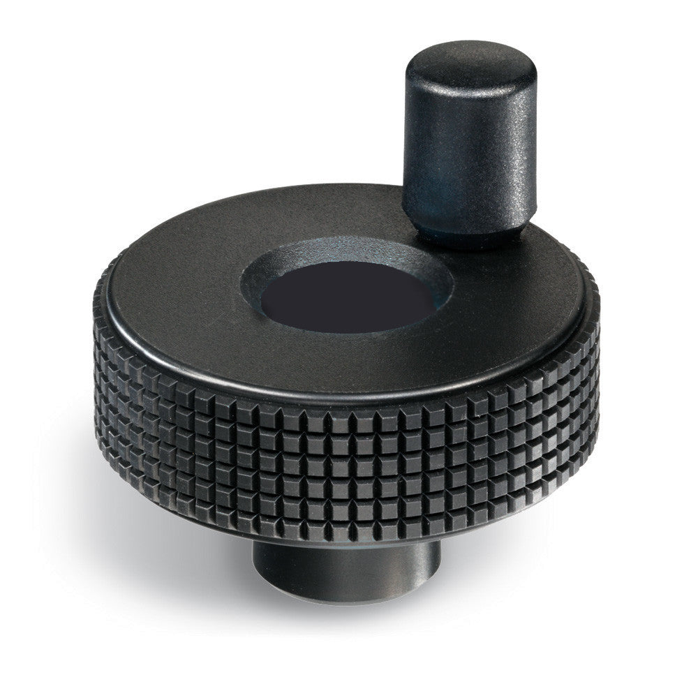 34398 MBT.40+I-B6 Elesa Diamond Cut Grip Knobs with Revolving Handle with 6mm Mounting Hole